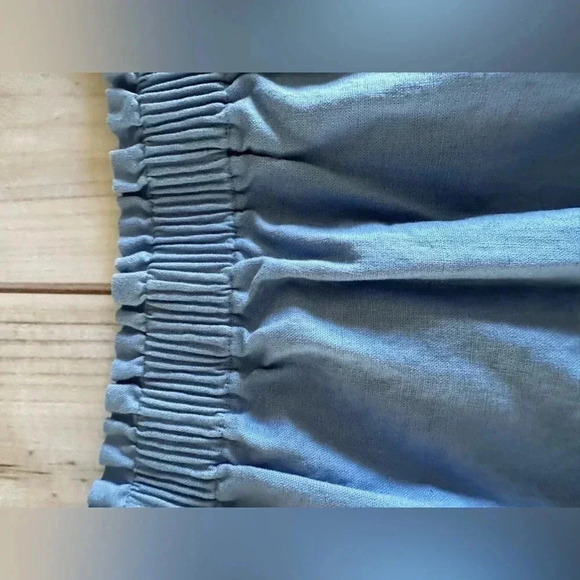 J by J Crew Skirt A-Line Pull On Linen Blend Light Blue Size 6 - Picture 4 of 9